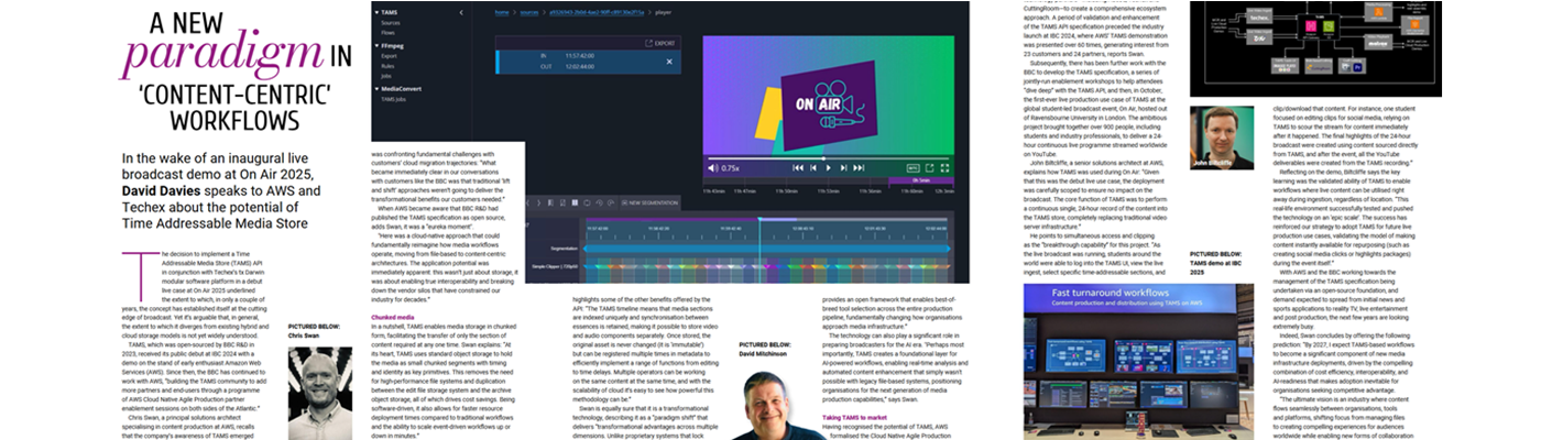 TVBEurope TAMS Article